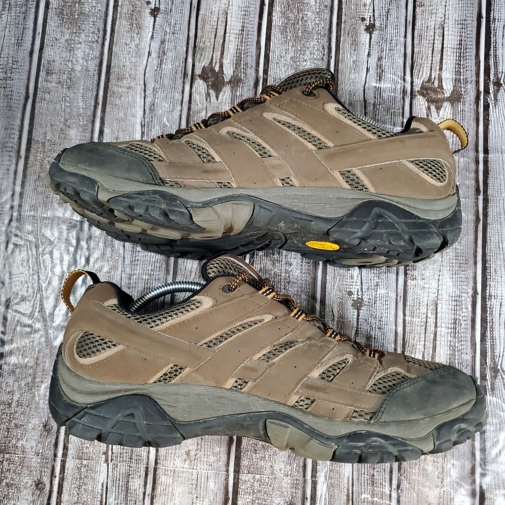 Merrell Men's Moab 2 Low Vibram Outsole Gortex Hiking J06041 Brown Size 11.5 - Picture 2 of 8